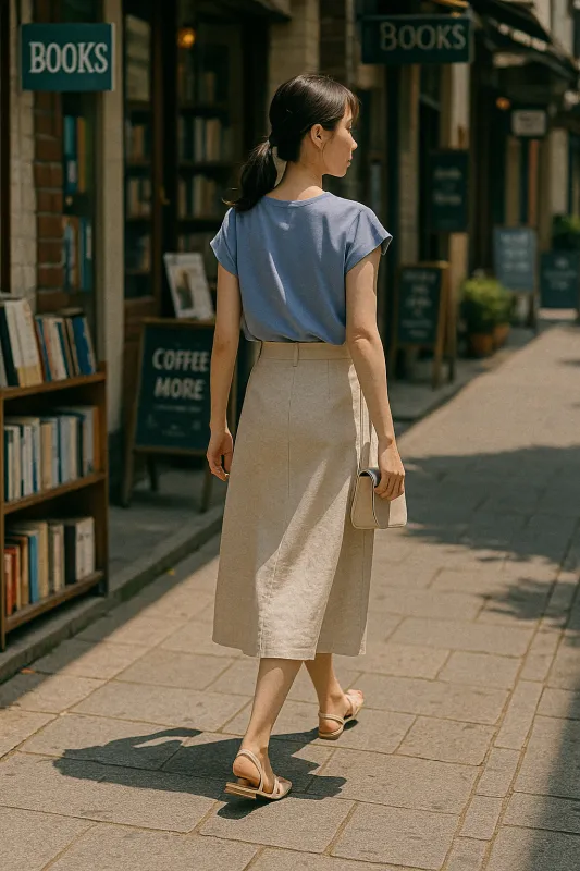 여름 쿨톤 데일리룩 장소별 실전 코디