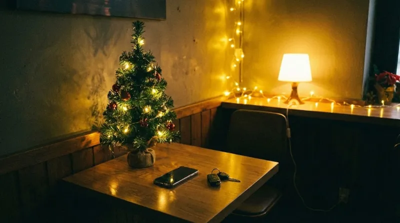 크리스마스 여행 분위기 카페 소품