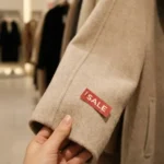 백화점 겨울 코트 시즌오프 쇼핑, 오트밀 핸드메이드 코트 질감