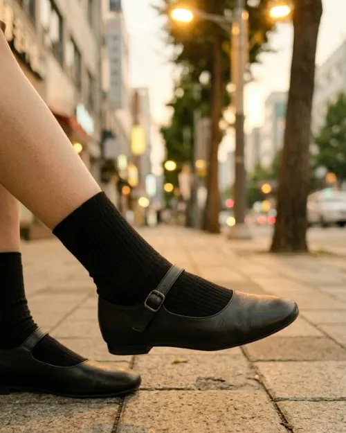 발편한 소가죽 메리제인 슈즈 로퍼 출근길 코디