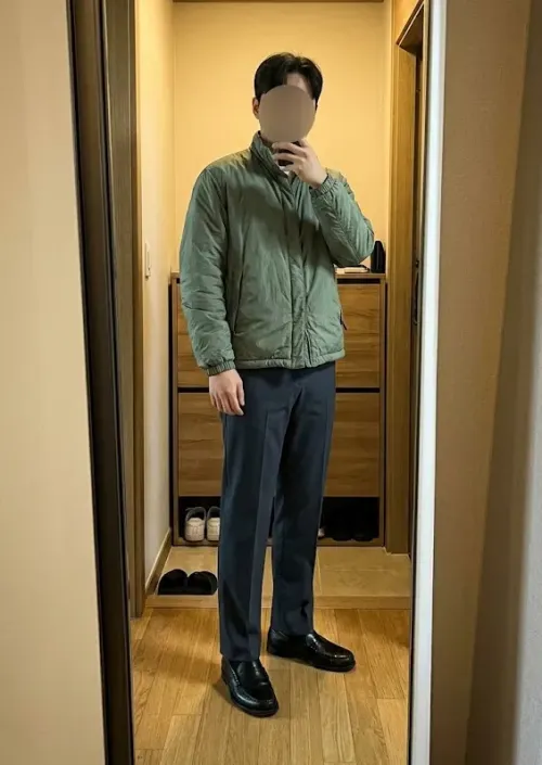 바람막이 슬랙스 로퍼 비즈니스 캐주얼 믹스매치