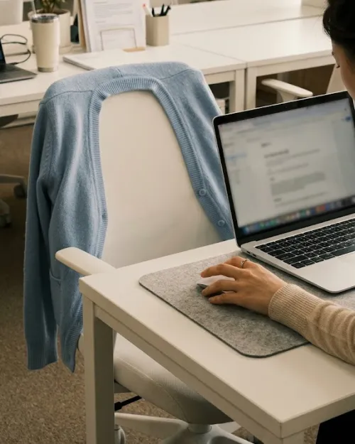 사무실 직장인 가디건 얇은 니트 코디