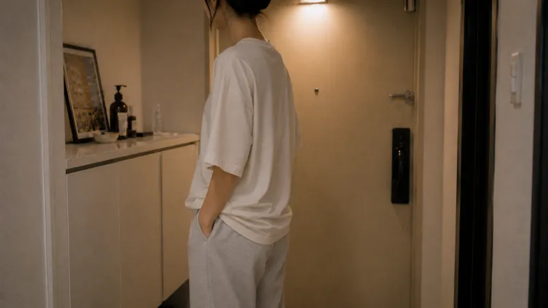 오버핏 반팔과 조거팬츠로 체형 커버된 현실 핏